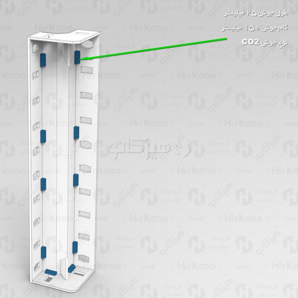 مشخصات فنی قالب کنج بیرونی 5 × 5 × 50