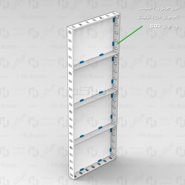 طراحی فنی قالب بتن فلزی مدولار 35 × 100