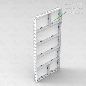 طراحی فنی قالب فلزی مدولار 100 × 45