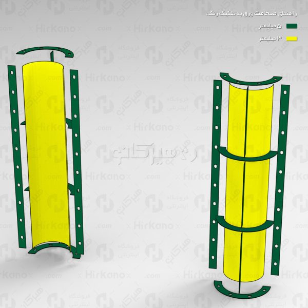 طرح قالب ستون گرد قطر 30 سانتیمتر با طول 150 سانتیمتر